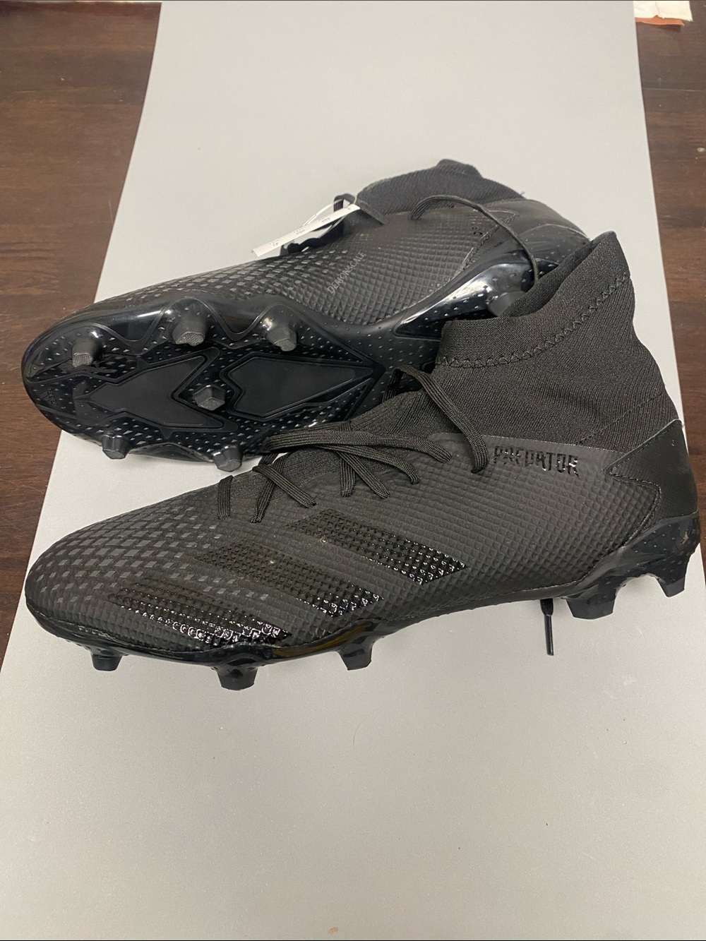 adidas Predator Black Mid-Top Men's Soccer Cleats